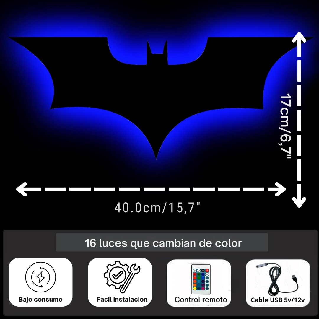 Lámpara Decorativa LED de Madera