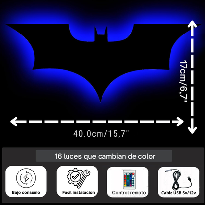 Lámpara Decorativa LED de Madera